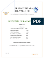 Universidad Estatal Del Valle de Ecatepec: Economía de La Empresa