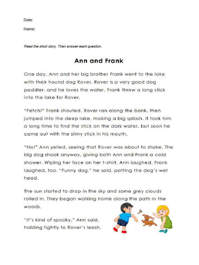 Grade 3 Comprehension Work | PDF