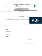 Kuesioner Peningkatan Kinerja Upaya Kesehatan Masyarakat