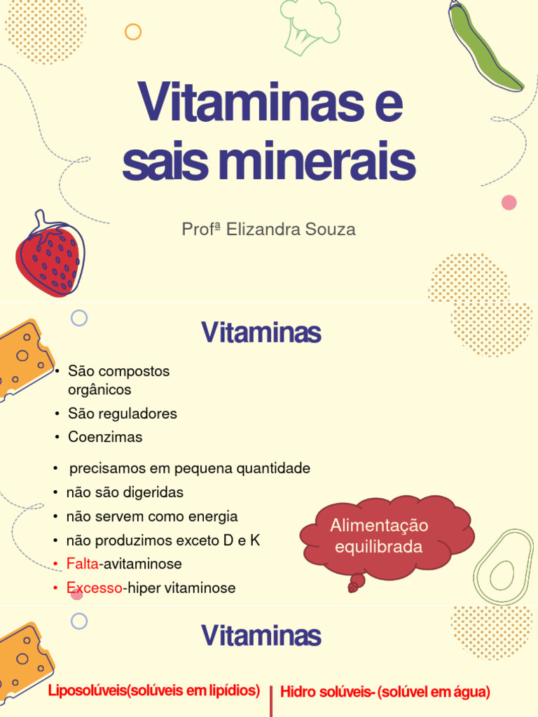 Vitamina e Sais Minerais (2 | PDF