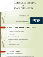 Regression Testing and Encapsulation