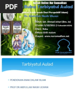 Download Kuliah Online NR Tarbiyatul Aulad Siri 1 by Nur Ramadhan SN68030112 doc pdf