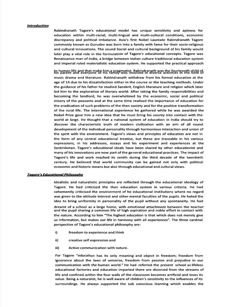 RABINDRANATH TAGORE HISTORY IN ENGLISH PDF intelligence overview