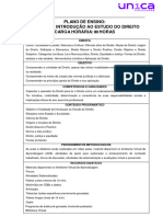 História e Introdução Ao Estudo Do Direito - 80h