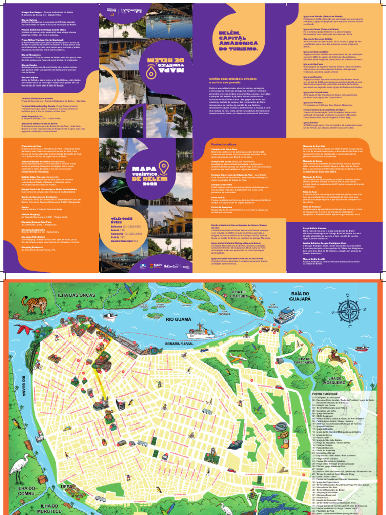Mapa Turístico de Belém do Pará | PDF