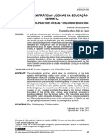 Oralidade em Práticas Lúdicas Na Educação Infantil