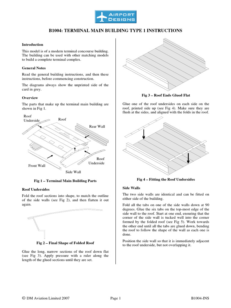 B1004 terminal main building type 1 instructions pdf