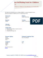 Depression Self Rating Scale For Children (DSRS-C)