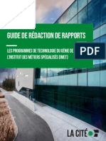 Guide de Rédaction de Rapports - Instituts Des Métiers Spécialisés