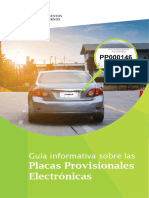 Guía Informativa Sobre Placas Provisionales Electrónicas