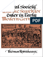 Rural Society and The Search For Order in Early Modern Germany