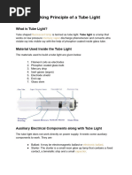 Working Principle of A Tube Light