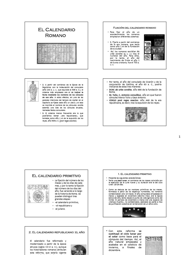 Calendario Romano PDF