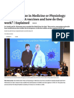 2023 Nobel Prize in Medicine or Physiology