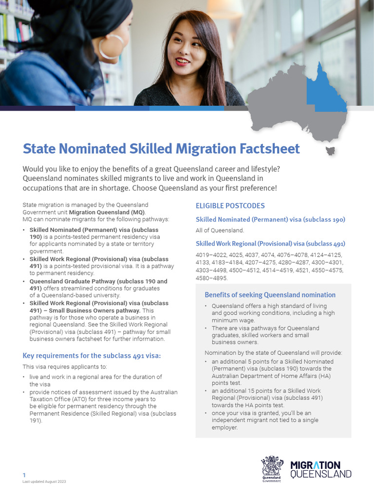 Queensland Skilled Migration Guide | PDF | Engineering | Travel Visa