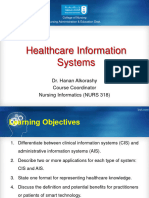 1 - Class 5 - Healthcare Information Systems - DR - Hanan