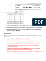 Short Test Project Planning (17-18 Dec 2022)