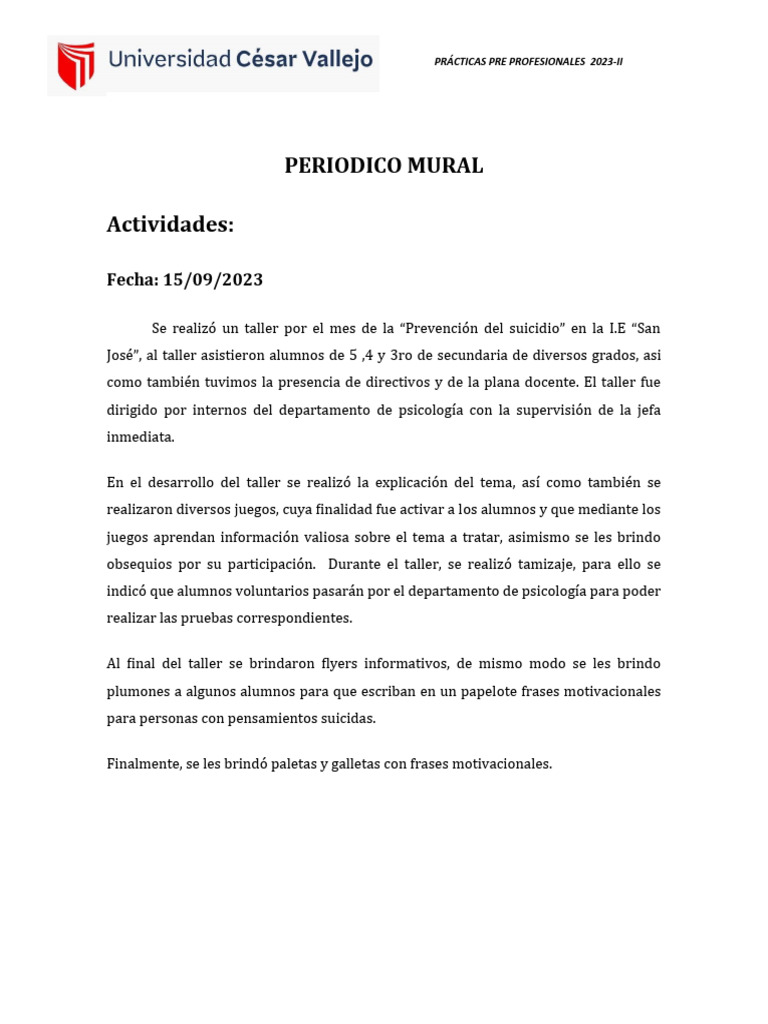 Esquema de Charla | PDF | Sicología