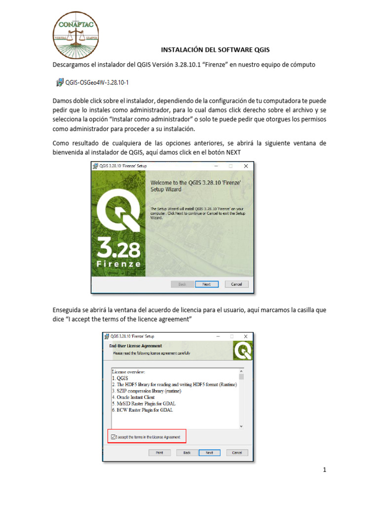 Instalación Del Software Qgis | PDF | Ventana (informática) | Sistema ...