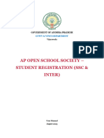 User Manual For APOSS Student Registration