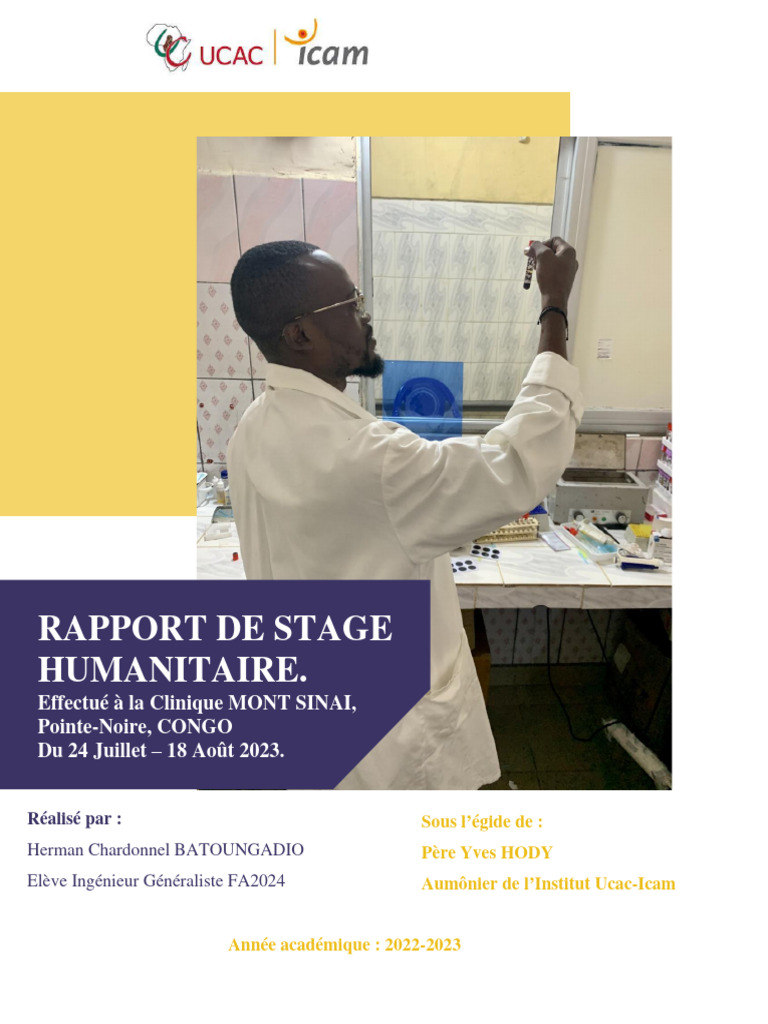 Rapport de Stage Humanitaire Batoungadio Herman  PDF