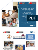 Afiliacion Temprana Al Seguro Integral de Salud de Los RN y Afiliacion de Los Menores de 1 Año Con Documento de Identidad