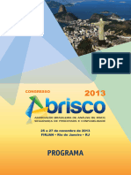 Programa Congresso ABRISCO 2013 Final 18 11 13