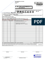 En Proceso : Hoja de Requerimiento