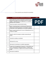 Checklist Nacionalidade