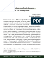 Da Subversão Ao Abandono Da Linguagem em Tiras Contemporâneas