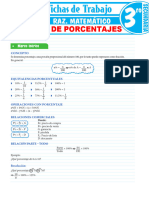 Ejercicios de Porcentajes para Tercer Grado de Secundaria