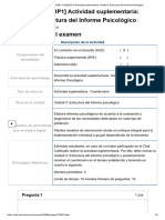 (SUP1) Actividad Suplementaria - Unidad 3 - Estructura Del Informe Psicológico