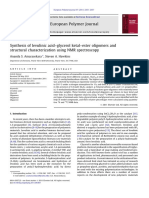 Synthesis of Levulinic Acid-Glycerol Ketal-Ester Oligomers and Structural Characterization Using NMR Spectros