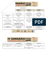 4, Programação Do Evento PPGHB 2023