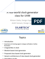 A Real World Clock Generator Class For UVM