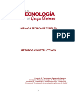 Jornada Técnica de Túneles: Métodos Constructivos