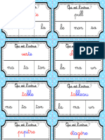 Carte Tâche Grammaire 3D Déterminant