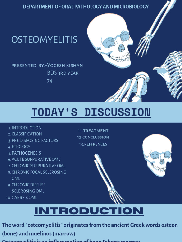 Osteomyelitis PDF Bone Inflammation