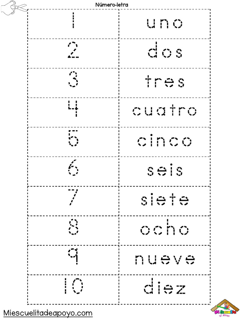Numeros 1 Al 30 Actividad | PDF