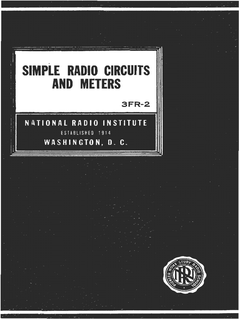 Nri radio course 03 simple radio circuits and meters pdf