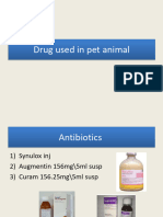Drug and Vaccines Used in Pet Animal-1