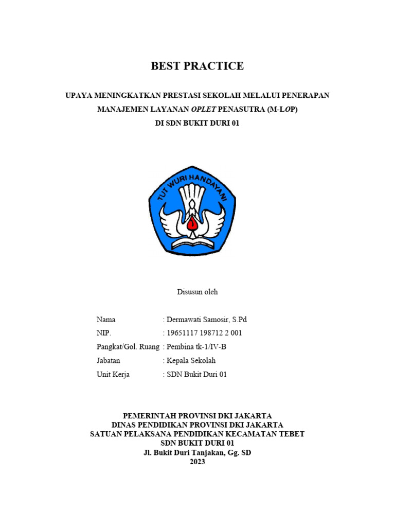 Peningkatan Prestasi di SDN Bukit Duri 01 | PDF