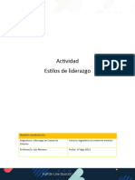 Formato de Respuesta - Tarea - Estilo de Liderazgo