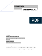 ULTRASONIC USER MANUAL