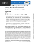 HOWELL-NIESSNER-YERMACK. Initial Coin Offerings Financing Grow