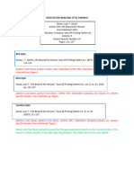 Updated Referenceing Style Formats