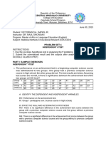 Independent T Test Statistical Problem Set 4