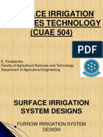 Surface Irrigation Systemes Technology (CUAE 504)