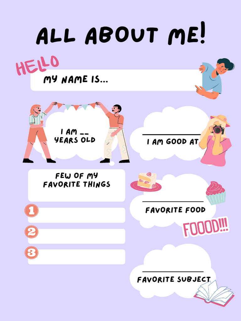 What To Put On A All About Me Slideshow