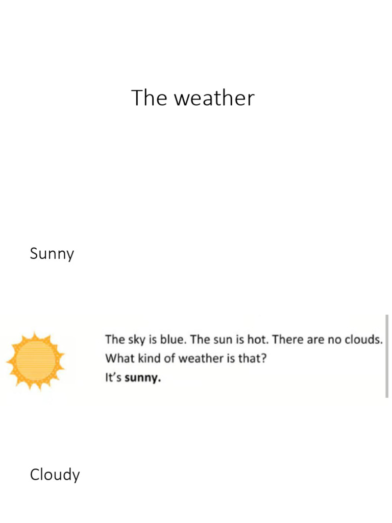 The Weather | PDF